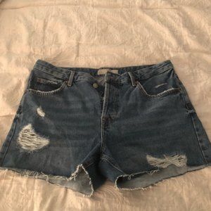 Topshop Ashley Denim Shorts Sz 10